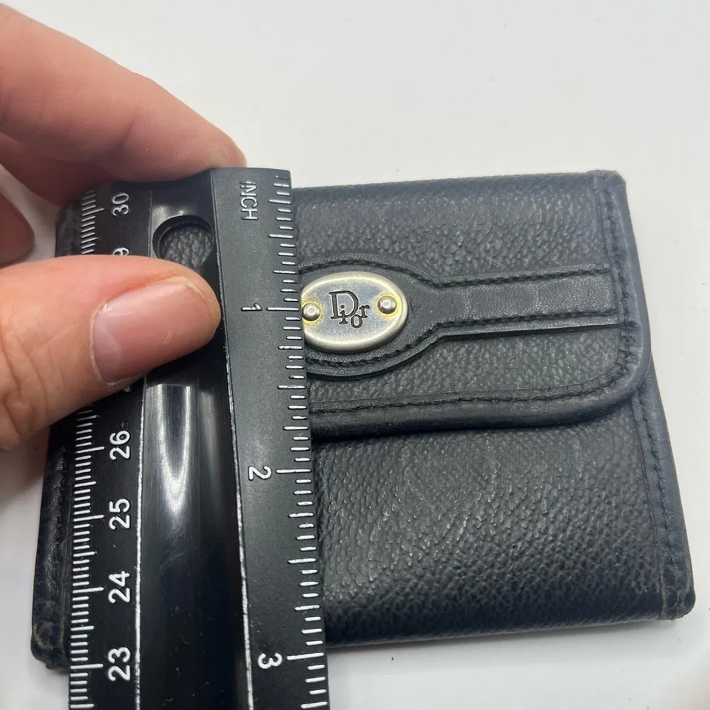Dior Black Leather Card Holder
